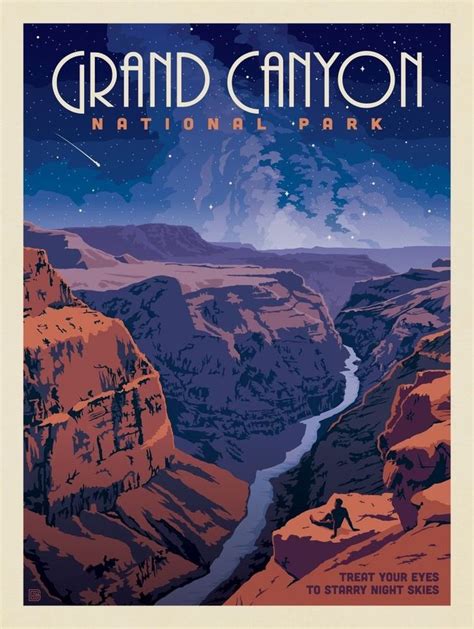 Grand Canyon National Park • Arizona | Retro travel poster, Vintage poster art, Vintage poster ...