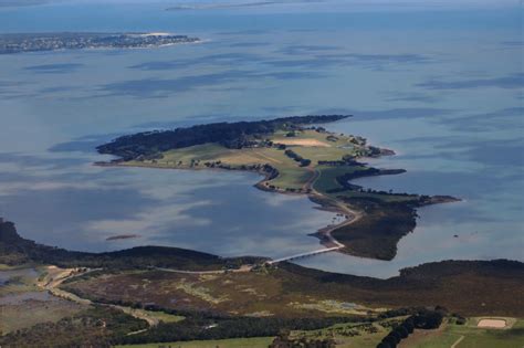 Aerial view of Churchill Island on the eastern boundary of Churchill... | Download Scientific ...