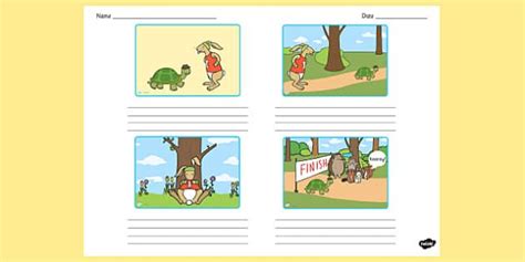 The Tortoise and the Hare Storyboard Template | Storyboard template ...