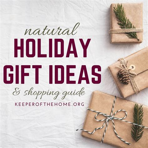 25 Natural Holiday Gift Ideas and Shopping Guide - Keeper of the Home