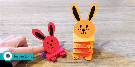 Folded Paper Rabbit Craft | Year of the Rabbit Craft