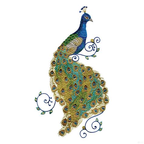 Swnpa136 Peacock Embroidery Design | Peacock embroidery designs, Machine embroidery designs ...