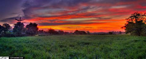 Sunset Over Rice Fields Battambang Cambodia | HDR Photography by Captain Kimo