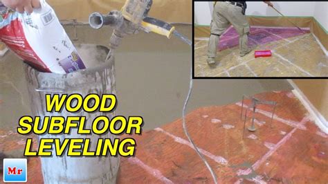 How To Level Wood Subfloor with Floor Leveling Compound Mapei DIY ...