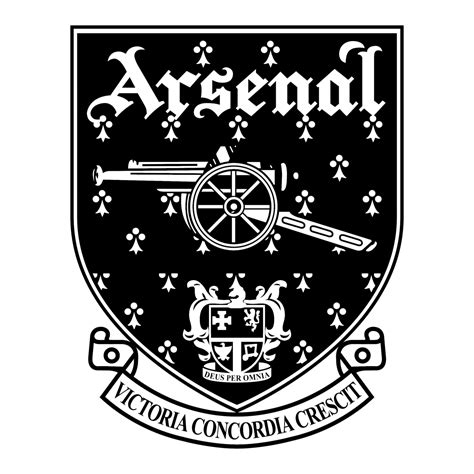 Arsenal Logo Black and White (3) – Brands Logos