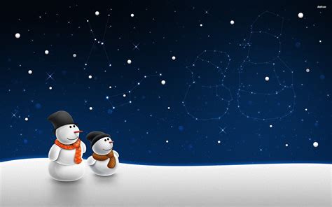 Christmas Snowman Wallpaper - WallpaperSafari