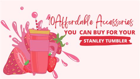 10 Affordable Accessories to Upgrade your Stanley Tumbler - Digeals