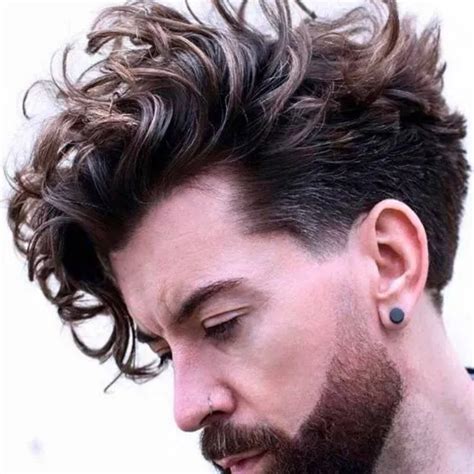 Neat curly quiff hairstyle for male | HairstyleAI