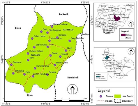 Jos South Local Government Area Source: Administrative Map of Plateau ...