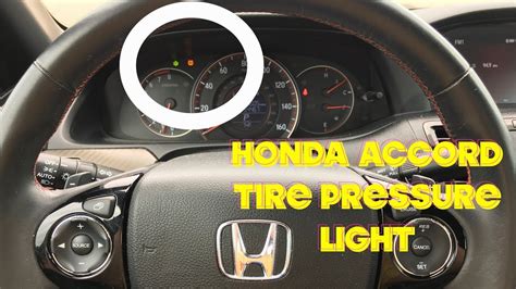 How To Turn Off Tire Pressure Light On 2017 Honda Accord ...