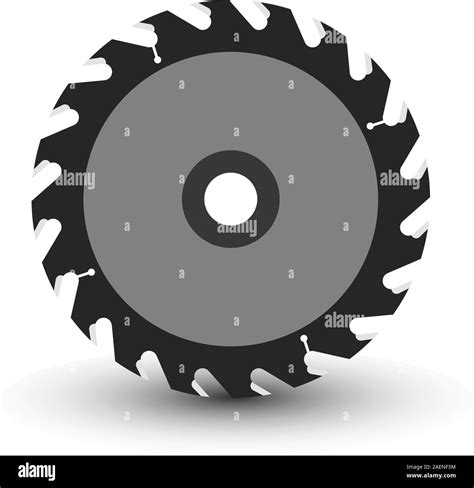 Circular saw blade on a white background. Vector illustration Stock ...