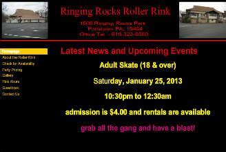 an event flyer for the upcoming rock and roller rinks, which is being held on saturday