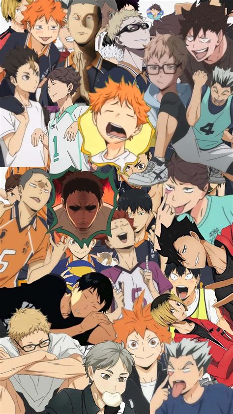 Download Haikyuu Volleyball Anime Characters Picture | Wallpapers.com