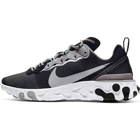 Men's Las Vegas Raiders Nike Black React Element 55 Shoes