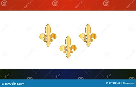 New Orleans City Flag stock vector. Illustration of states - 117492561