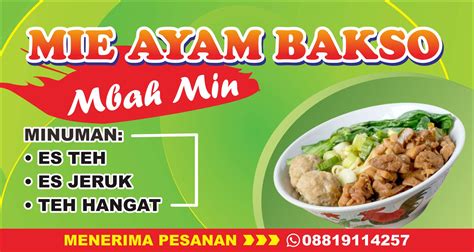 Banner Spanduk Warung Bakso Vector Cdr Tokekpedia - Riset