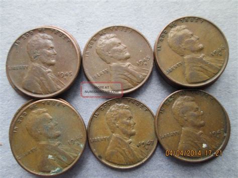 Lincoln Wheat Pennies; (14) Various Dates Condition; Circulated; Td7