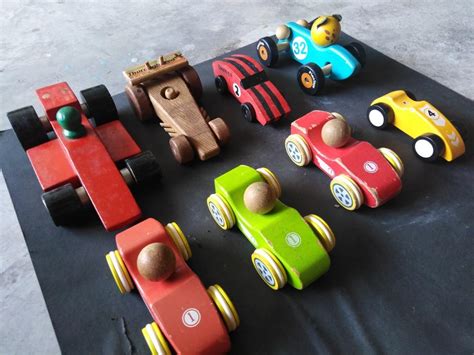 Wooden Racing Car Toys, Hobbies & Toys, Toys & Games on Carousell