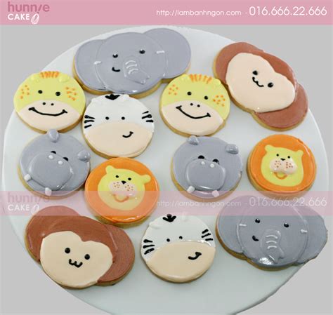 Bánh cookies trang trí đường vườn thú hoang dã 2834 - Bánh Cookies