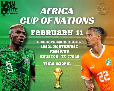 African Cup of Nations Watch Party hosted by: UIU Houston and OYU