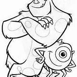 Mike Wazowski Coloring Page sketch template