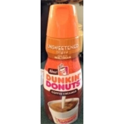 Dunkin Donuts Unsweetened Coffee Creamer: Calories, Nutrition Analysis ...