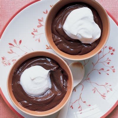 Chocolate Pudding with Whipped Cream Recipe