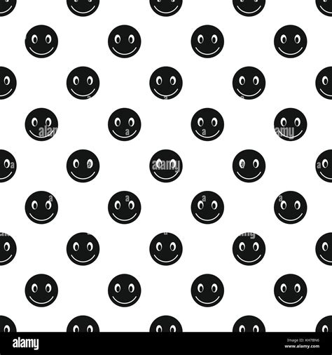 Smiley face pattern, simple style Stock Vector Image & Art - Alamy