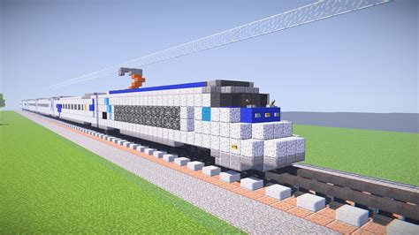 Minecraft Amtrak Acela Express Train Tutorial - YouTube