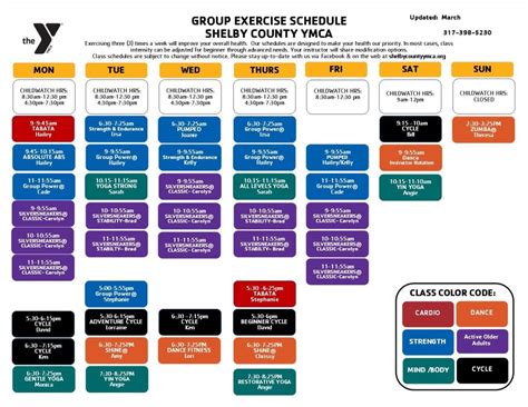 Group Exercise Classes - Shelby County YMCA