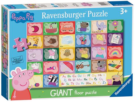 Buy RavensburgerPeppa Pig Alphabet 24 Piece Giant Floor Jigsaw Puzzles ...