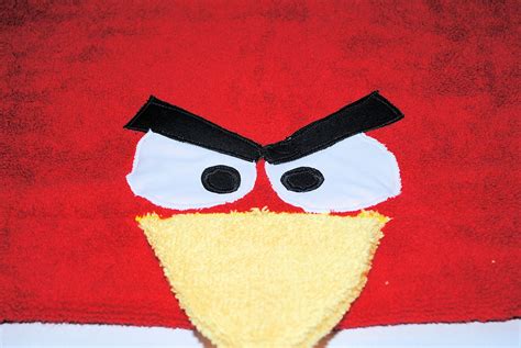 Angry Birds Hooded Towel Tutorial - Crazy Little Projects