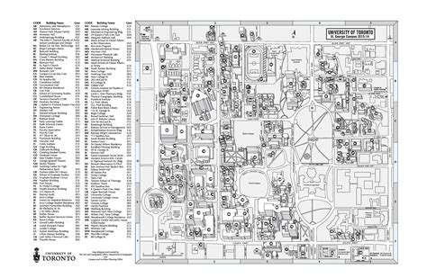 University Of Toronto St. George Campus Map