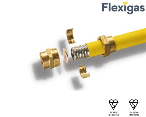 Flexigas Flexible Stainless Steel Gas Pipe 22mm