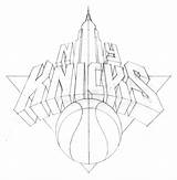 New York Knicks Pages Coloring sketch template