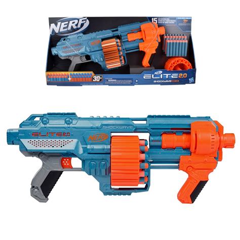 NERF ELITE 2.0 SHOCKWAVE RD-15 HASBRO – Jugueterías Ansaldo