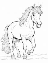 Horse Coloring Pages  Hue Therapy sketch template
