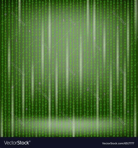 Binary code green background Royalty Free Vector Image