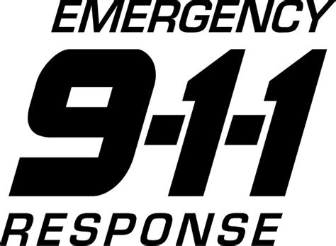 911 EMERGENCY RESPONSE DECAL / STICKER 01