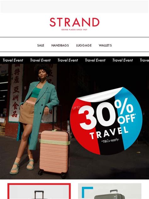 Strandbags: Up to 30% off travel* | Big brands for your big plans ️ | Milled