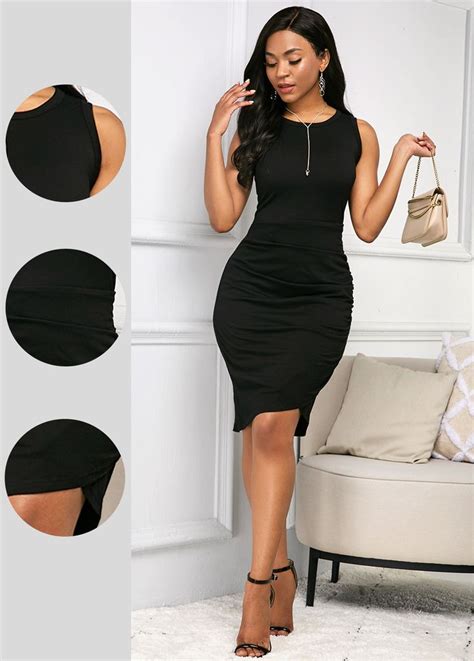 Rotita.com - USD $18.99 in 2021 | Soft dress, Round neck casual dress ...