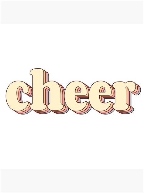 "Cheer Word Art" Poster for Sale by Arexus | Redbubble