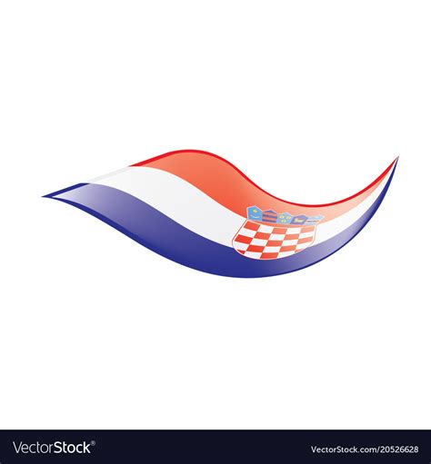 Croatia flag Royalty Free Vector Image - VectorStock