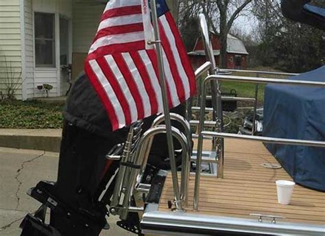 How to Mount a Flag on a Pontoon Boat [ THE BEST METHOD & PLACE ...