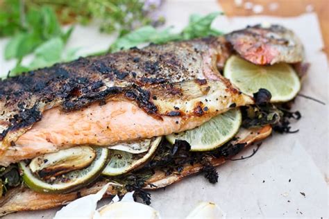 Grilled Whole Trout • The Healthy Foodie