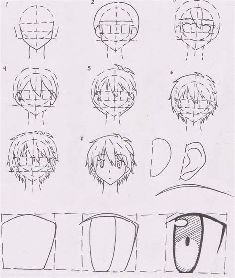 Anime boy Character face tutorial 01 (Sorata) by FutagoFude-2insROID on DeviantArt