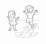 Hopscotch Coloring Pages Printable For Free Download sketch template