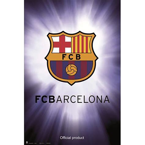 Barcelona Team Crest Official Soccer Poster 2015/16 - Buy Online SoccerMadUSA.com