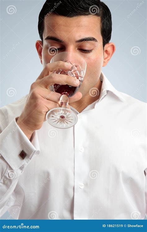 Man tasting drinking wine stock image. Image of buds - 18621519