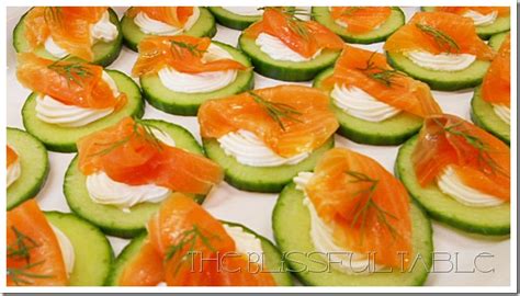 The Blissful Table: Smoked Salmon Cucumber Canapés